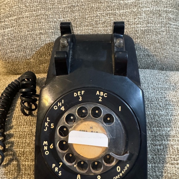 Vintage Western Electric 500 Series Black Rotary Desk Phone - Picture 7 of 9